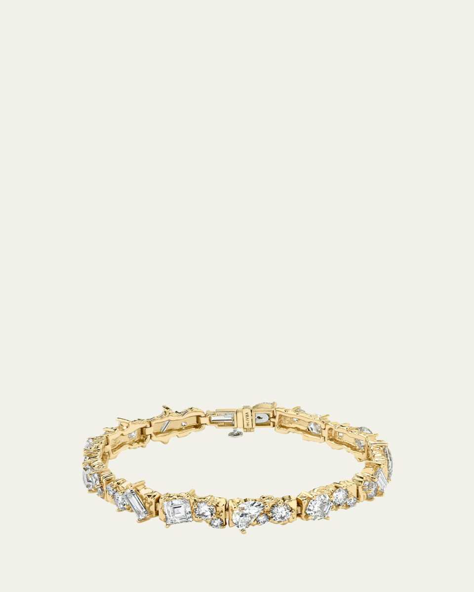 14K Gold Unity Lab Grown Diamond Bracelet, 12.30tcw